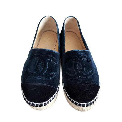 chanel velvet espadrilles|chanel espadrilles for women.